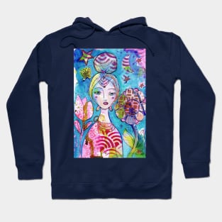 Moon Garden Girl Hoodie